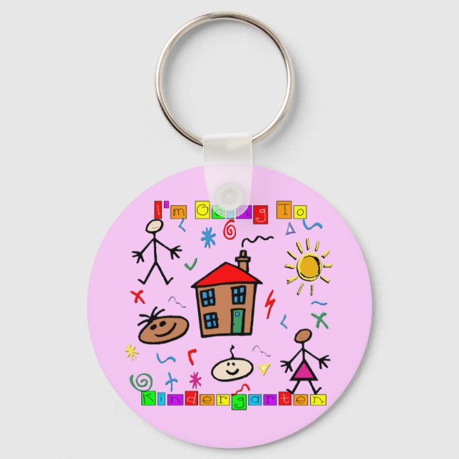 I'm Going to Kindergarten Key Ring (Front)