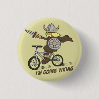 I'm Going Viking Funny Wordplay Flair Button