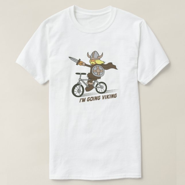 I'm Going Viking Funny Wordplay T-Shirt (Design Front)