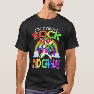 I'm Gonna Rock 2Nd Grade Unicorn Rainbow Back To S T-Shirt