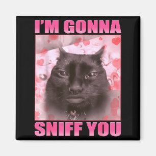 I'm Gonna Sniff You Funny Cats Meme Women Men Magnet