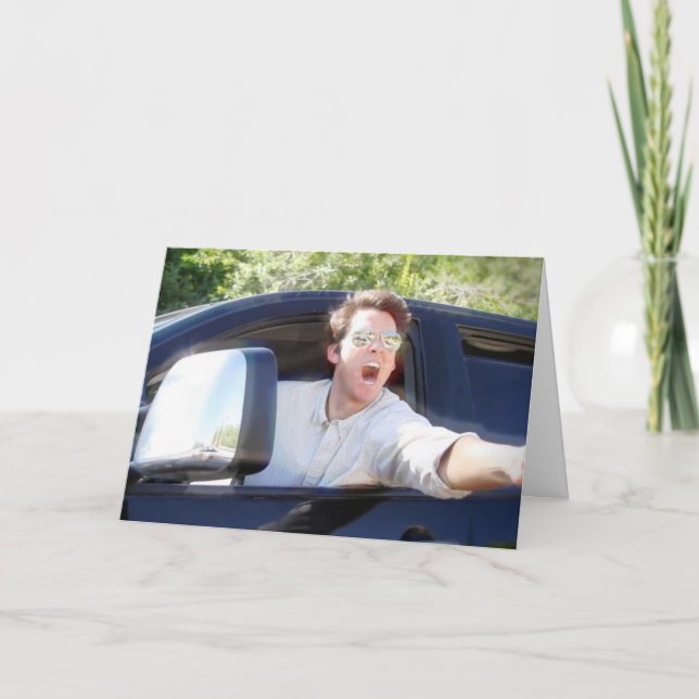 "I'm Gonna Steal Your Birthday Stuff" Card (Front)