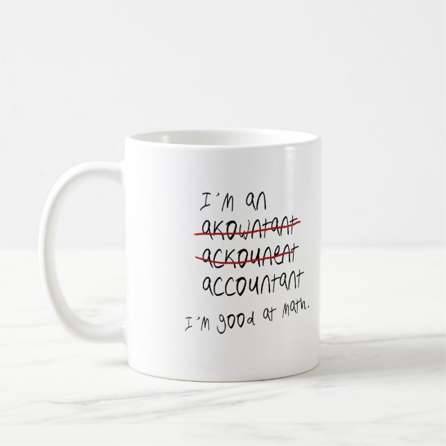 I'm good at math coffee mug (Left)