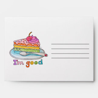 I'm Good, Kawaii Cartoon Rainbow Cake Envelope