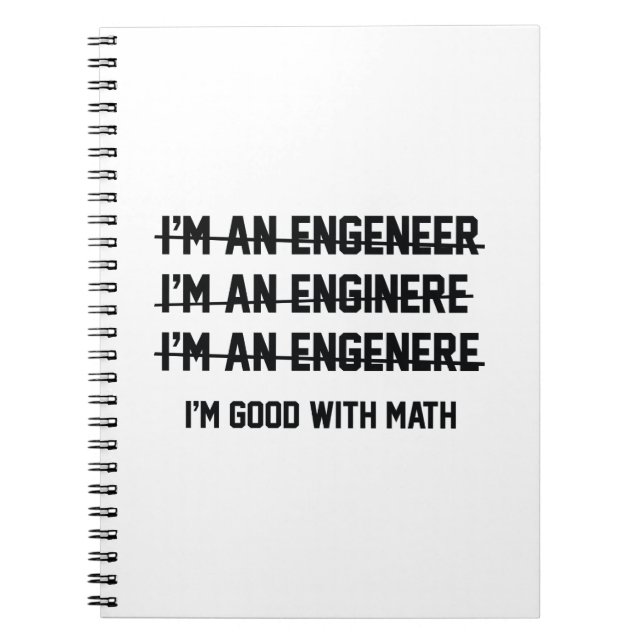 I'm Good With Math Notebook (Front)