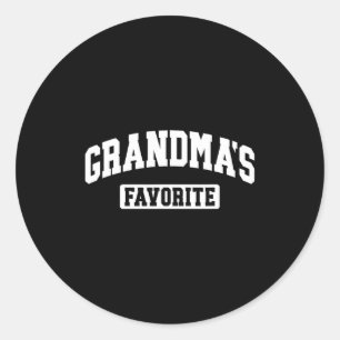 I'm Grandma's Favorite Granhild Grandson Granddaug Classic Round Sticker