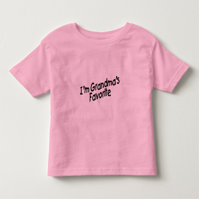 I'm Grandma's Favourite Toddler T-Shirt (Front)