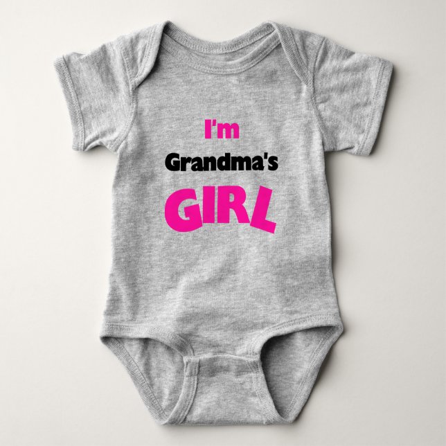 I'm Grandma's Girl Baby Bodysuit (Front)