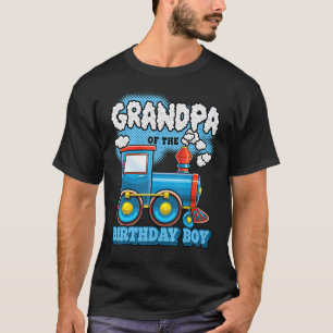 I'm Grandpa Of The Birthday Boy Train Birthday Par T-Shirt