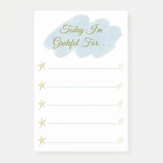 I'm Grateful for Personalised Grateful  Post-it Notes