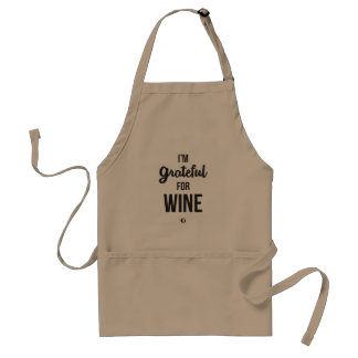 I'm Grateful for Wine Standard Apron