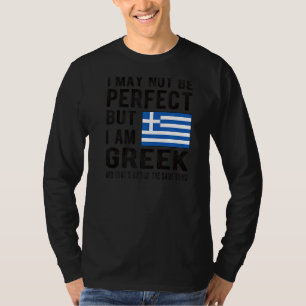 I'm Greek Flag Greece Heritage Greek Roots T-Shirt