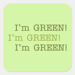 I'm GREEN Earth Day Stickers