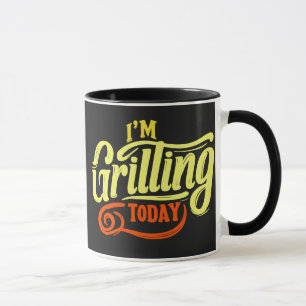 I'm grilling today travel mug