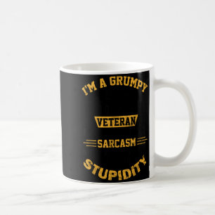 I'm grumpy old naval veteran funny retired us sail coffee mug