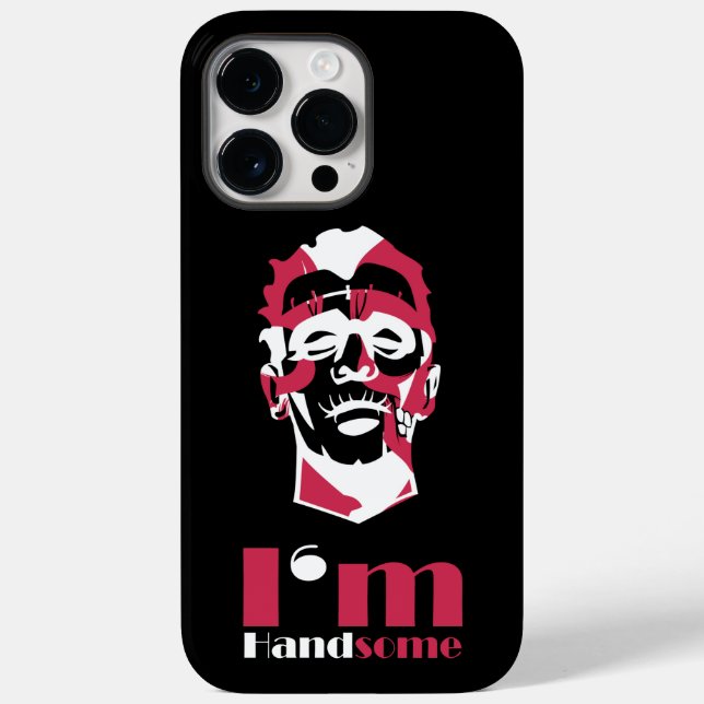 I'm handsome abstract face Case-Mate iPhone case (Back)