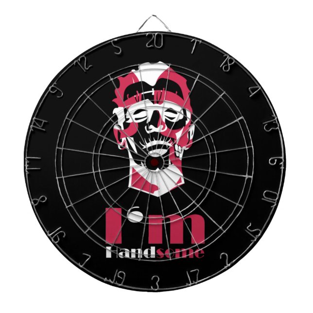 I'm handsome abstract face Case-Mate iPhone case Dartboard (Front)