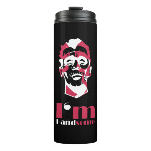 I'm handsome abstract face thermal tumbler