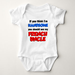 I'm Handsome French Uncle Baby Bodysuit