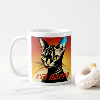 I'm Happy cat mug