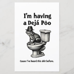I'm Having a Déjà Poo Heard This Before Frog