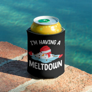 I'm Having A Meltdown Christmas Snowman Snow Can Cooler