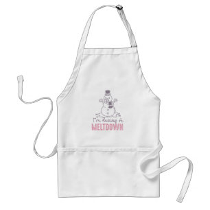 I'm Having a Meltdown - Funny Snowman Design Standard Apron