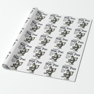 I'm Having Déjà Poo Cause I've Heard This Frog Wrapping Paper