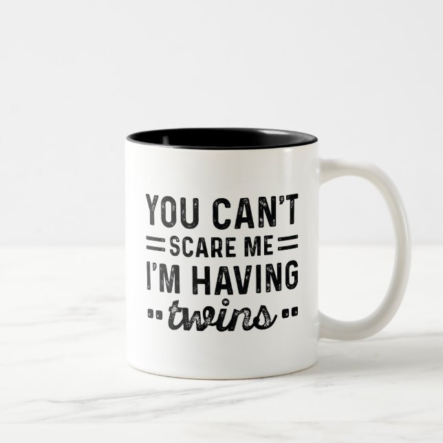 I'm Having Twins Two-Tone Coffee Mug (Right)
