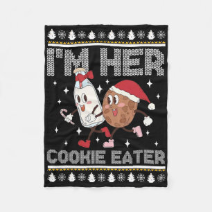 I'm Her Cookie Eater - I'm His Milk Drinker Christ Fleece Blanket