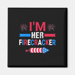 I'm Her Firecracker July 4th Matching Couple For H Magnet