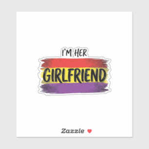 Im Her Girlfriend Rainbow Pride Vector Shirt