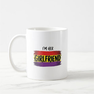 Im Her Girlfriend Rainbow Pride Vector Shirt Coffee Mug