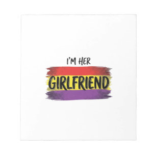 Im Her Girlfriend Rainbow Pride Vector Shirt Notepad