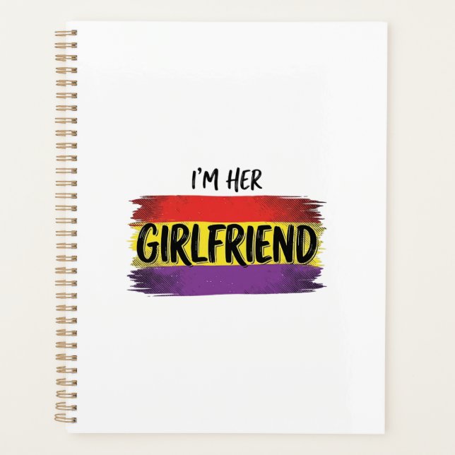 Im Her Girlfriend Rainbow Pride Vector Shirt Planner (Front)