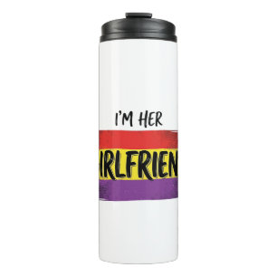 Im Her Girlfriend Rainbow Pride Vector Shirt Thermal Tumbler
