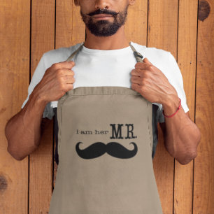 I'm Her Mr. Moustache Grooms Gifts Standard Apron