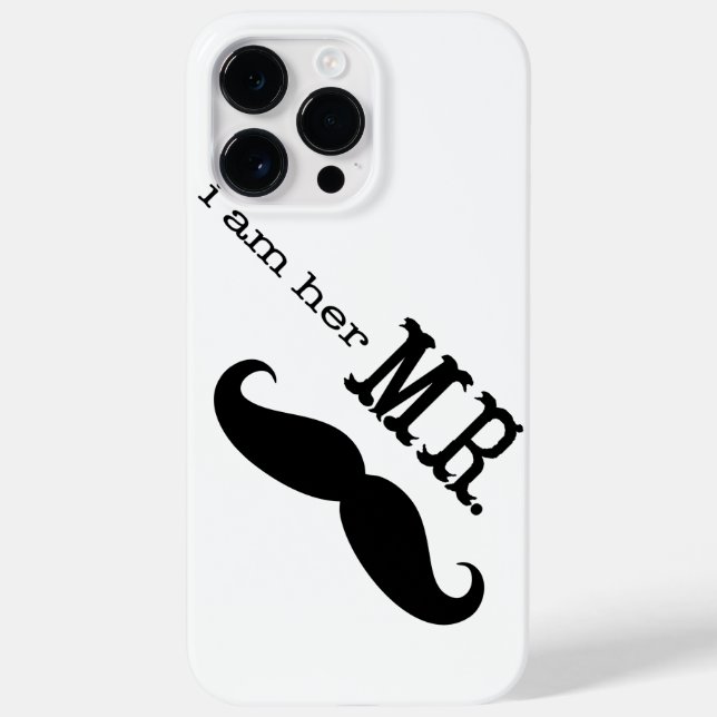 I'm Her Mr. Mustache Grooms Gifts Case-Mate iPhone Case (Back)