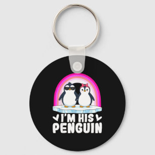I'm Her Penguin Matching Couple Valentine Love Hea Key Ring