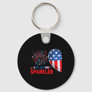 I'm Her Sparkler 4th Of July Funny Couple Costume  Key Ring