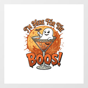 Im Here Boos Halloween Ghost Drink Spiderweb Bat_1