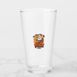 Im Here Boos Halloween Ghost Drink Spiderweb Bat_1 Glass