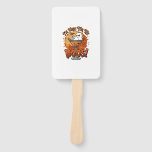 Im Here Boos Halloween Ghost Drink Spiderweb Bat_1 Hand Fan