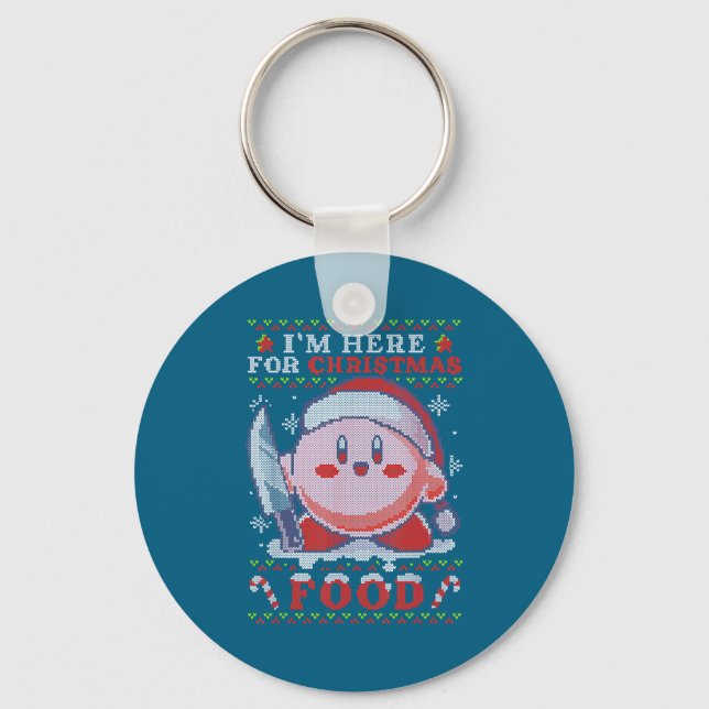 I'm Here For Christmas Food  Key Ring (Front)