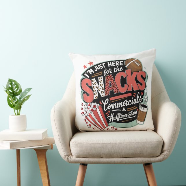 I'M Here For Snacks Commercials And Halftime Cushion (Chair)