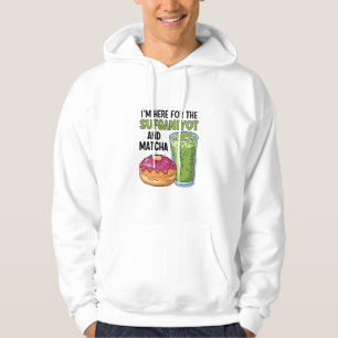 I'm Here For Sufganiyot And Matcha Hanukkah Jewish Hoodie