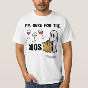 I'm Here for the Boos Funny Halloween Ghost T-Shirt