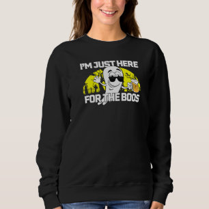 I'm Here For The Boos Ghost Wearing Sunglasses Dri Sweatshirt