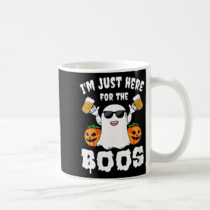 Im Here For The Boos Party Funny Halloween Ghost Coffee Mug