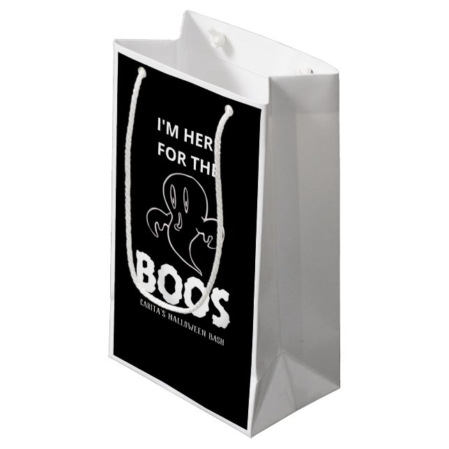 I'm Here For The Boos Personalized Gift Bag (Front Angled)